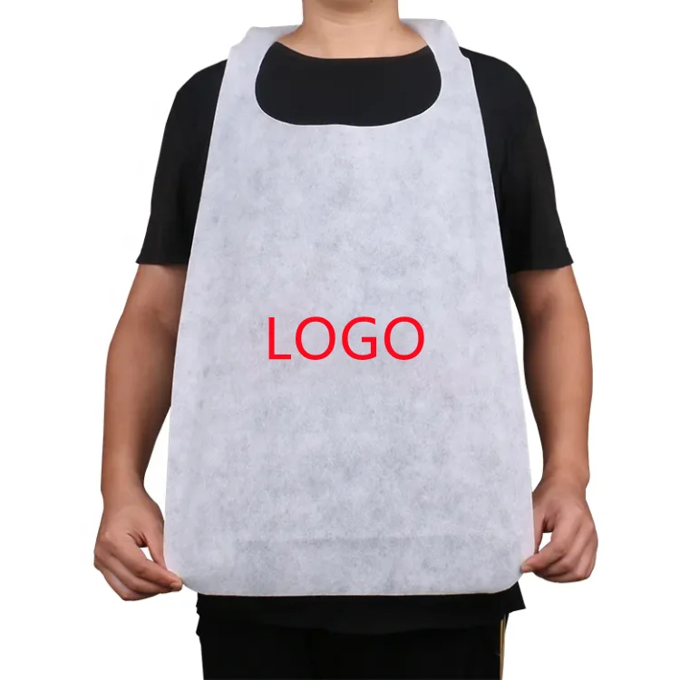 Different Size Disposable Use Water Resistance Apron Non-Woven Lobster Bib