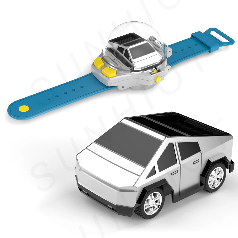 Metal Watch Remote Control Cars Small Kid Toys Gifts Cybers-truck AE86 Van With Light Cheap Mini RC Drift Car For Children