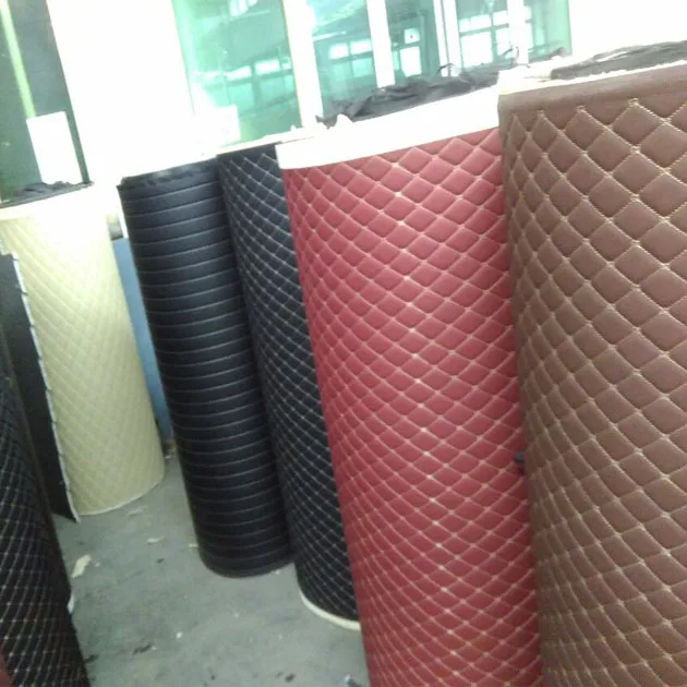 Custom luxury xpe leather 3D 5D carpet car floor mat material roll raw