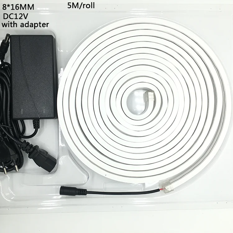 12 в водонепроницаемые силиконовые светодиодные неоновые ленты гибкие комплект света