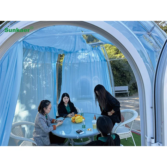 Quick Shipment Dome Tent Transparent PC Polycarbonate Outdoor Transparent Dome House Prefab Hotel Room for Hotels