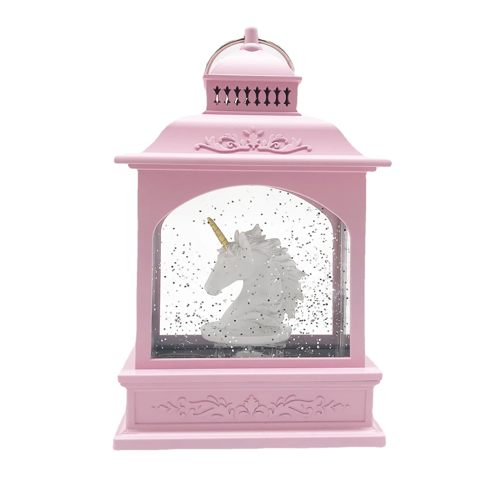 
custom romantic unicorn decoration snowflake crystal ball christmas gift crystal lamp music box 