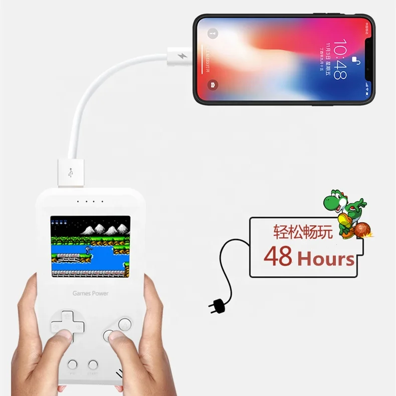 Консоли для видеоигр в ретро стиле коробка классических игр 3D портативные балансирующие игровые плееры с внешним аккумулятором 8000 мАч