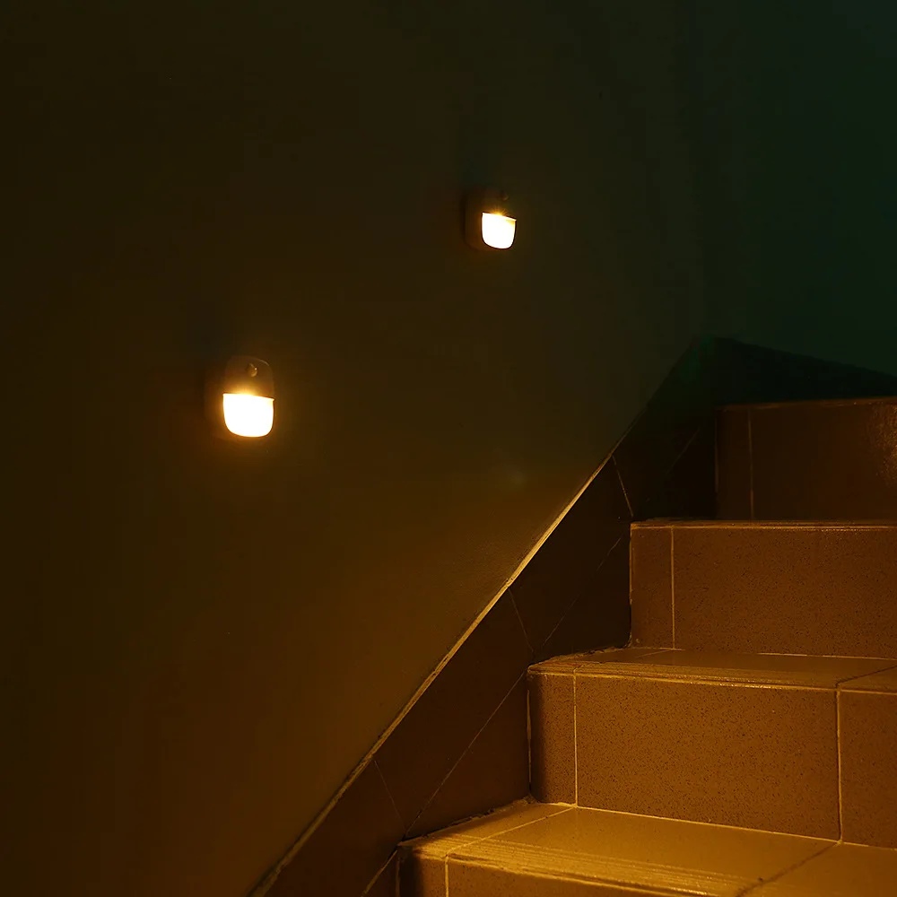 Factory Supply Cheap 1 LED PIR Motion Sensor Cabinet Night Light Closet For Wardrobe Bed Stairs
