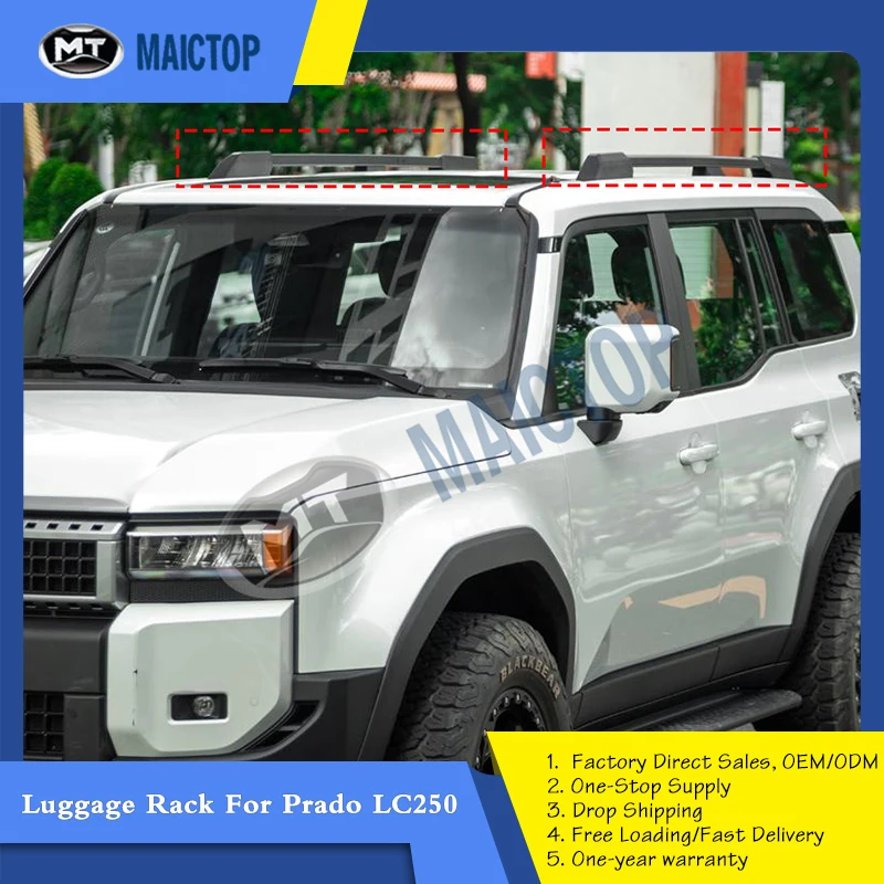 High-Quality Aluminum Alloy Carry On Luggage Rack Car Roof Rack Luggage Rack For Prado LC250