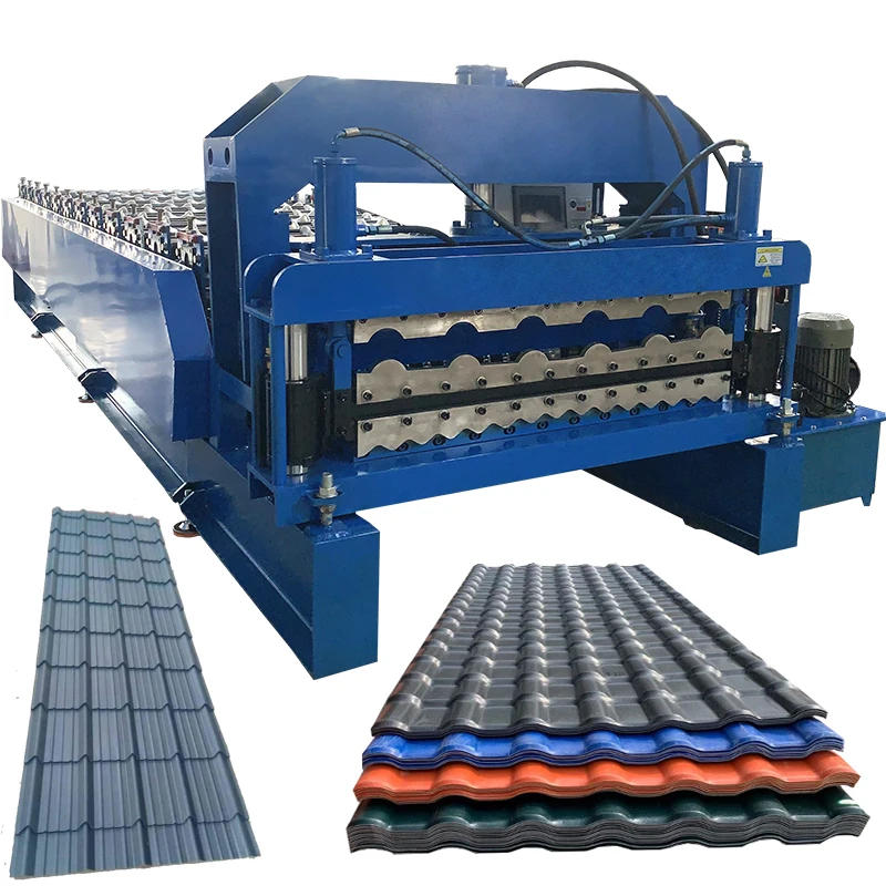 glazed tile roof panel roll forming machine easy operation roof glazed tile roll forming machine