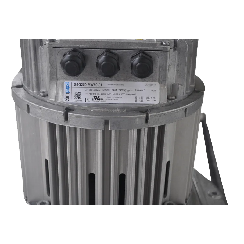 
G3G250-MW50-01 Gas boilers fan EC centrifugal boiler fan 400V 2400W 6100/min-1 Heating condensing Fan 