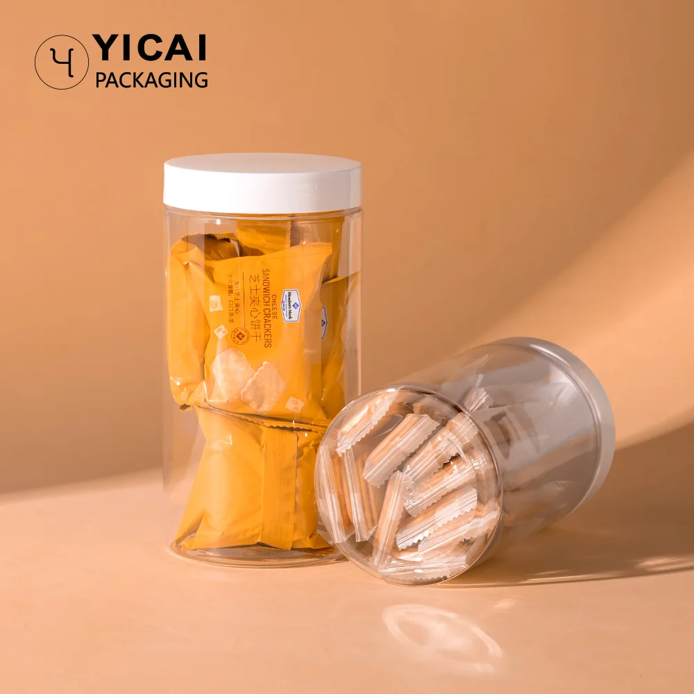 different capacity black clear plastic powder pet jar 8 oz pcr pet spice storage jar cosmetic container packaging manufacturers