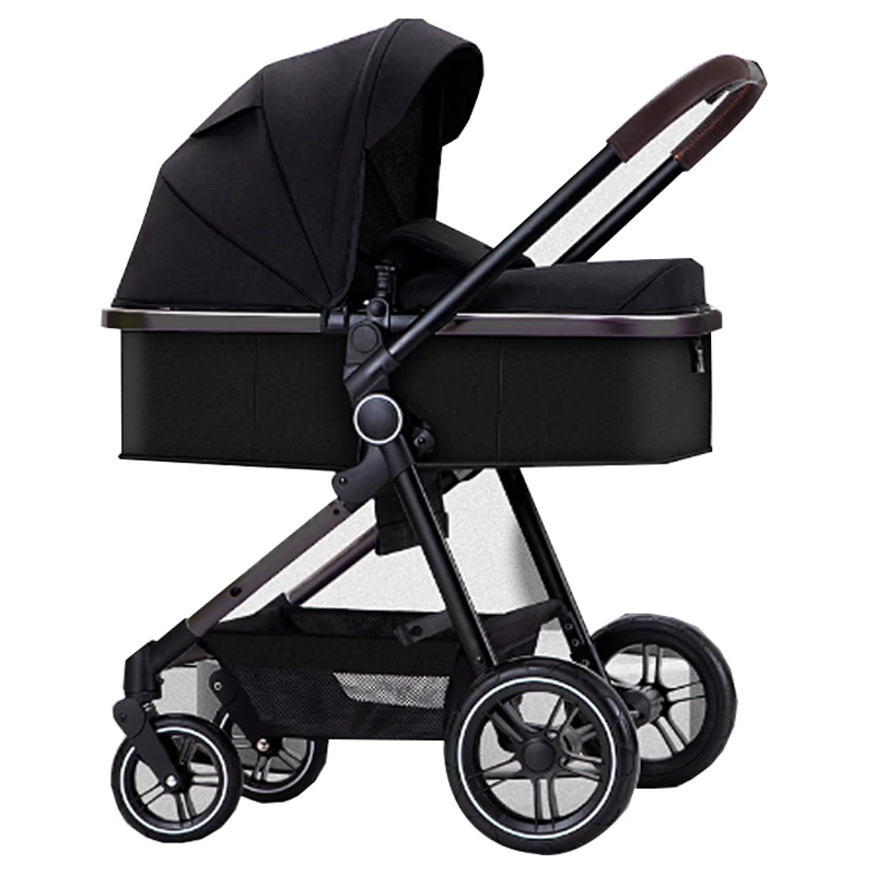 Luxury 3-in-1 Baby Stroller Linen Car Cart Buggies Folding Trolley Walker & Carrier for Infants