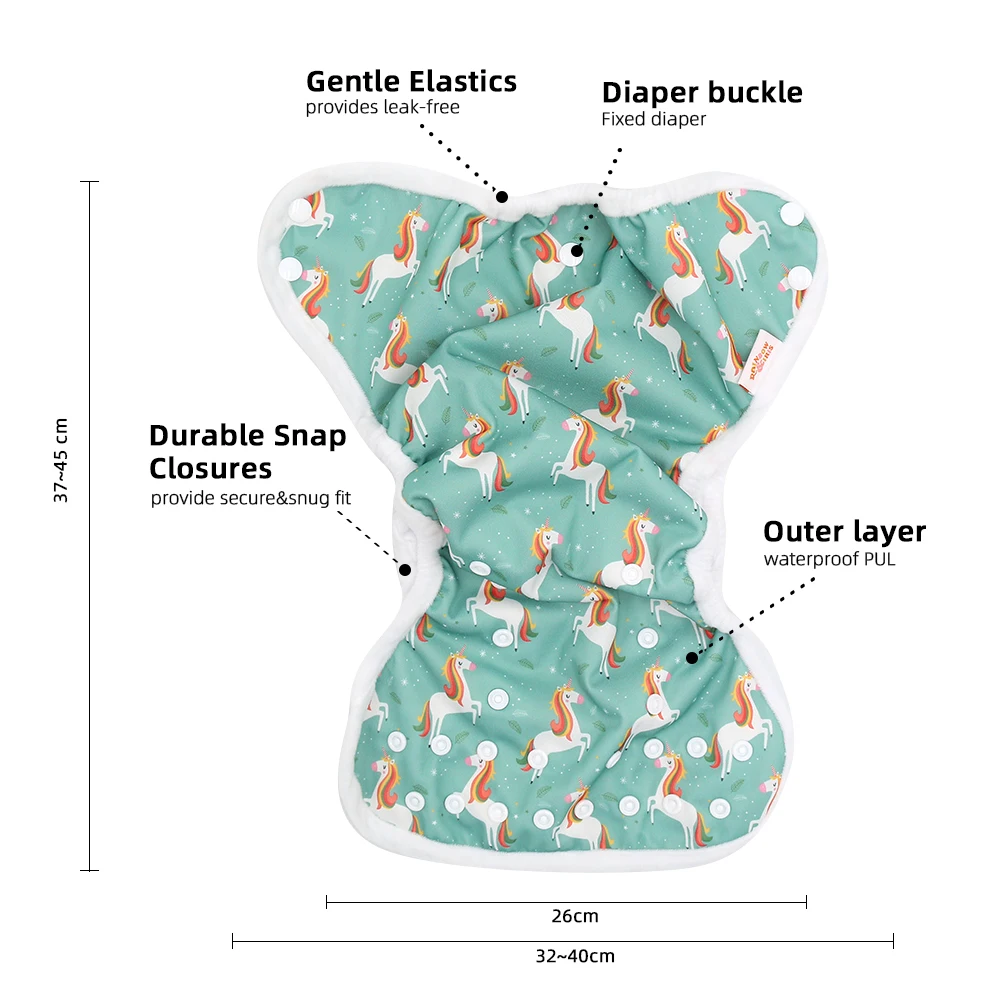 4 шт подарочных наборов ткань пеленки чехлы водонепроницаемый кружевные трусики на подгузник многоразовый моющийся регулируемые детские тканевые подгузники