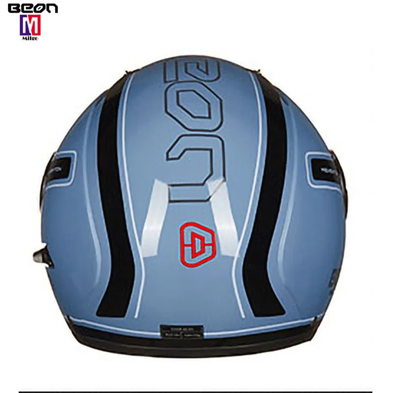 BEON B-216 ece r2205 blue safety helmet american superman motorcycle helmet with double visors