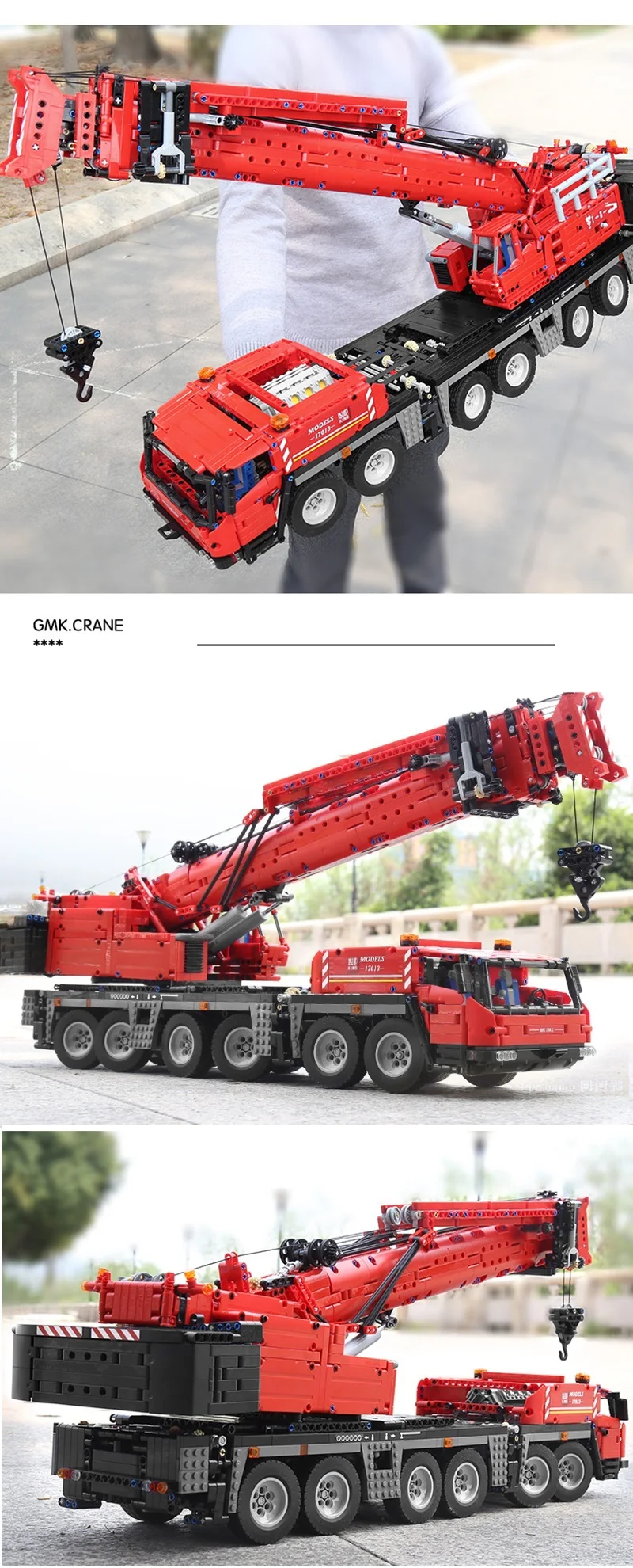 Assembly Brick Toys Kids Birthday Gifts Mould King 17013 Building Bricks Crane Truck Gift Blocks For Children (10)