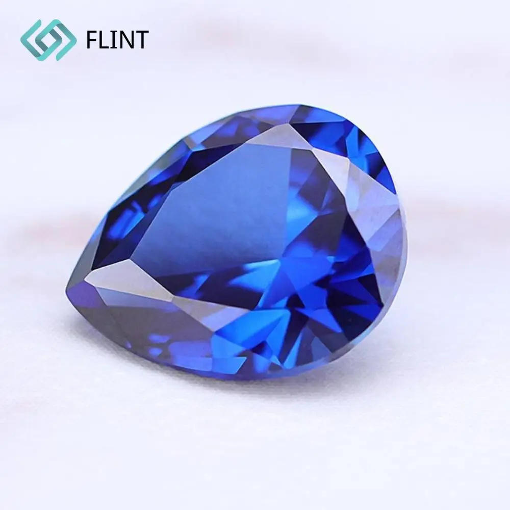 FLINT Wholesale Price Oval Cut 7*9 mm Royal Blue Lab Created Synthetic Sapphire
