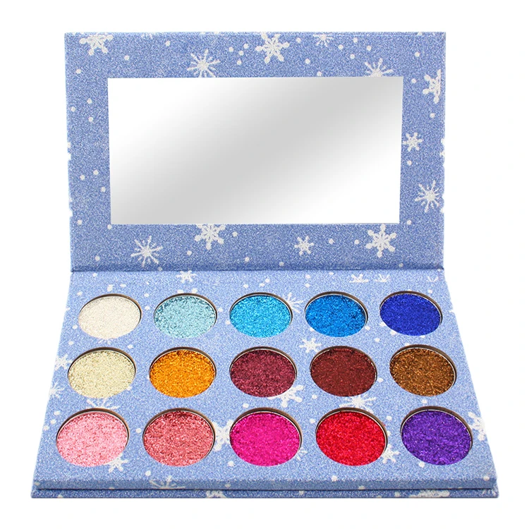 Makeup manufacturers Snow15 Color Pressed Glitters Eye Shadow Palette Shimmer Natural Cosmetics Glitter Eyeshadow