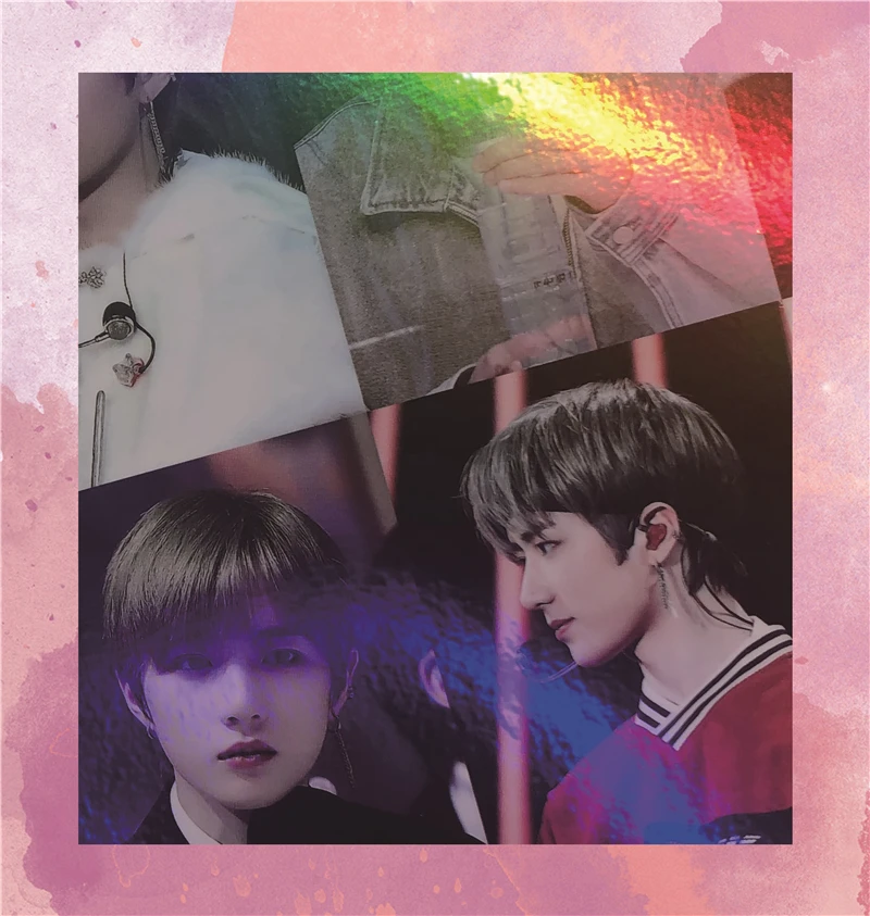 Paper crafts with holographic collection postercard