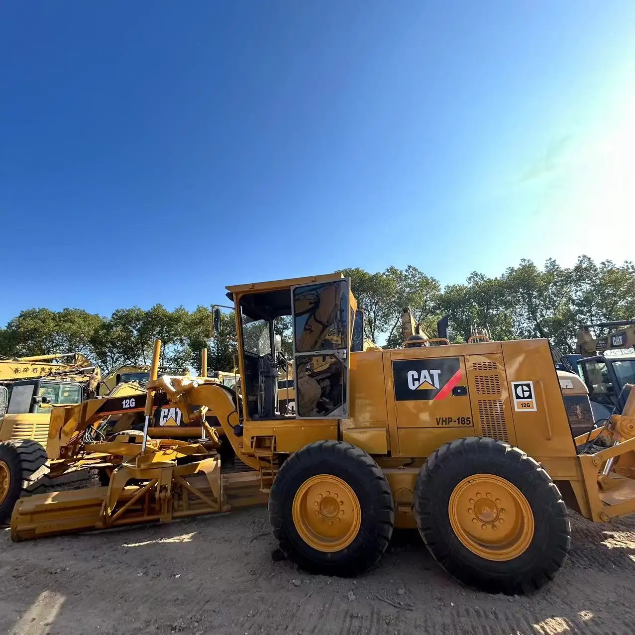 Original Japan Used Cat 12G motor loader Caterpillar 12G excavator easy to operation low maintenance cost