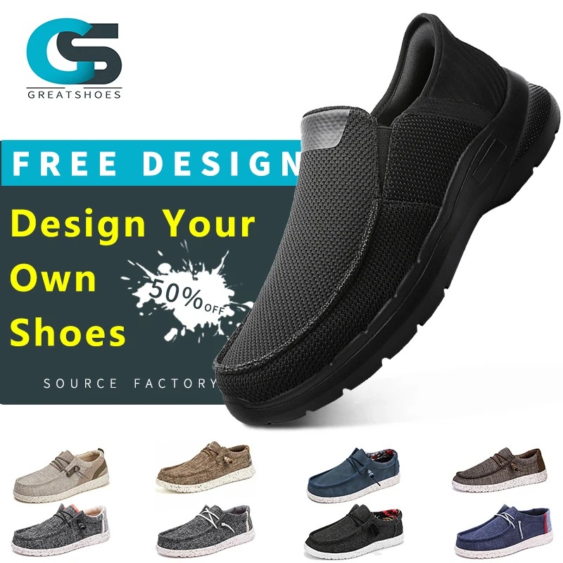 Low Cut  Mens slip On Flats Flat Skate boat Walking Shoes Daily Shoes Platform Slip on loafers shoes Sneakers for men