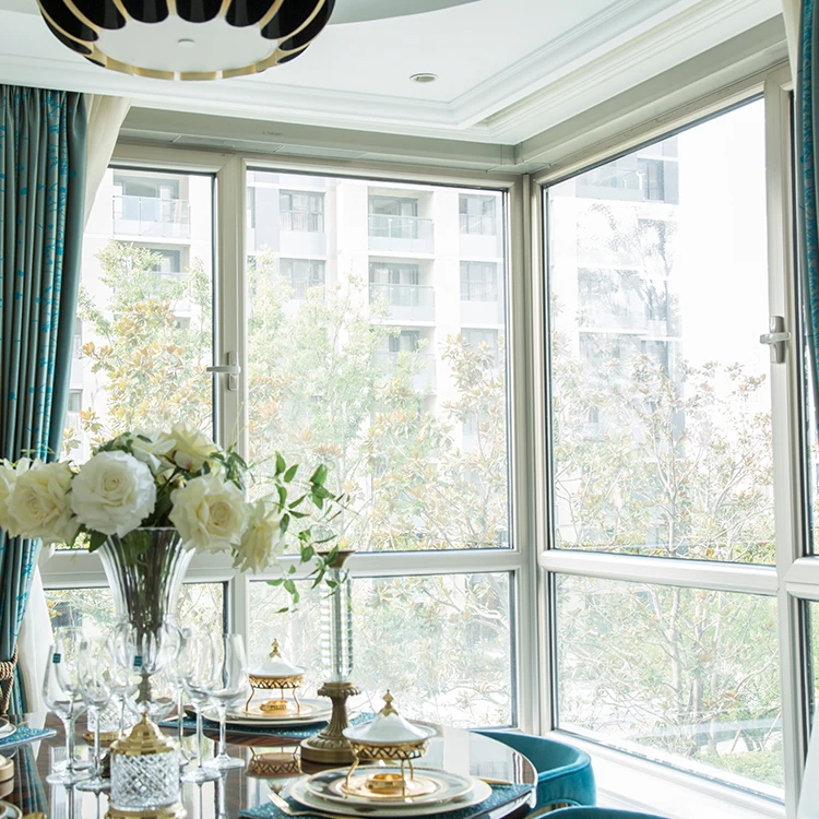 CE certificate aluminium single/double panel casement double glazed windows with cheap price