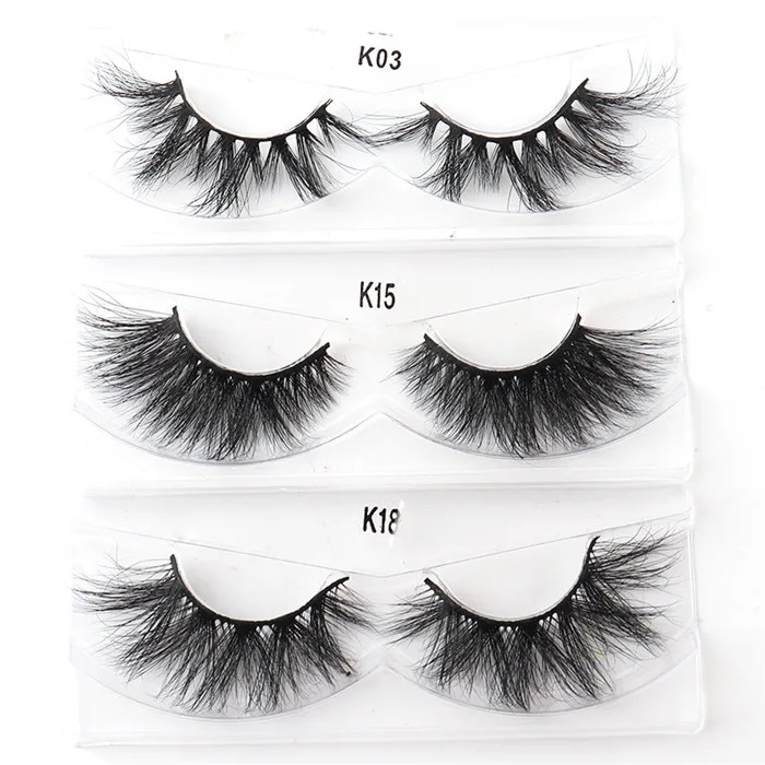 Wholesale real mink lashes 15mm 20mm 22mm 3d mink eyelashes 5D mink eyelashes vendor