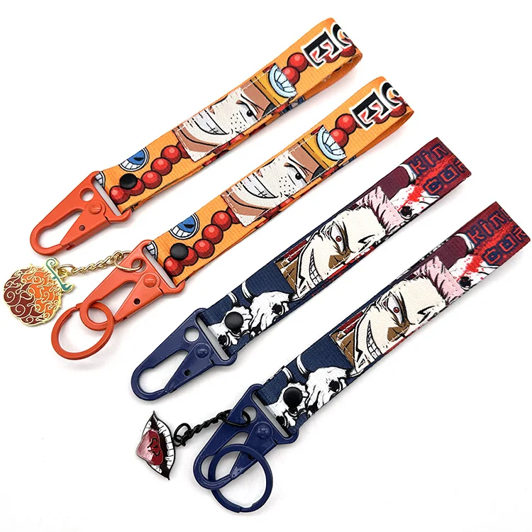 YYX Anime Keychain Wholesale Custom Woven Fabric Logo Keychain With Pendant Charms Anime Cartoon Keychain For Promotion