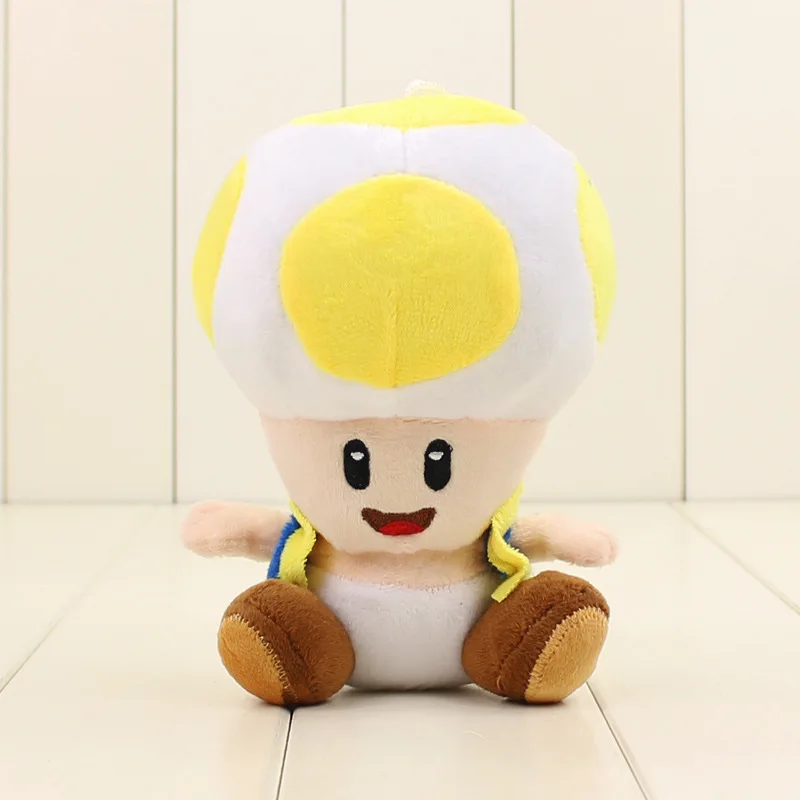 Wholesale 4-inch Super Mario Bros plush mushroom Toad plush toy grab doll for kids gift