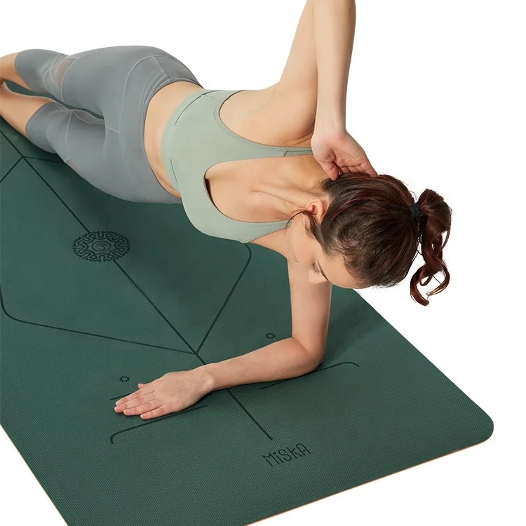 Miska wholesale TPE Yoga mats custom logo eco friendly Non slip custom design high quality gym fitness mattes kid TPE yoga matt