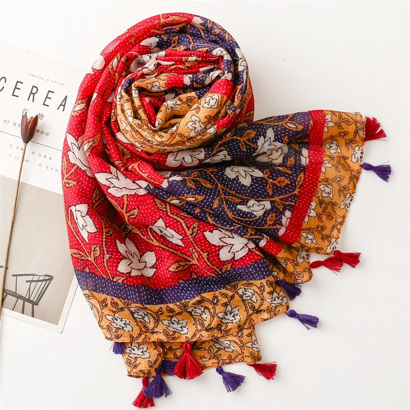 Nomadic Hardy Polyester Women scarf hijab Turban Traum Schal Sunscreen Shawl Unique style various Choctaw