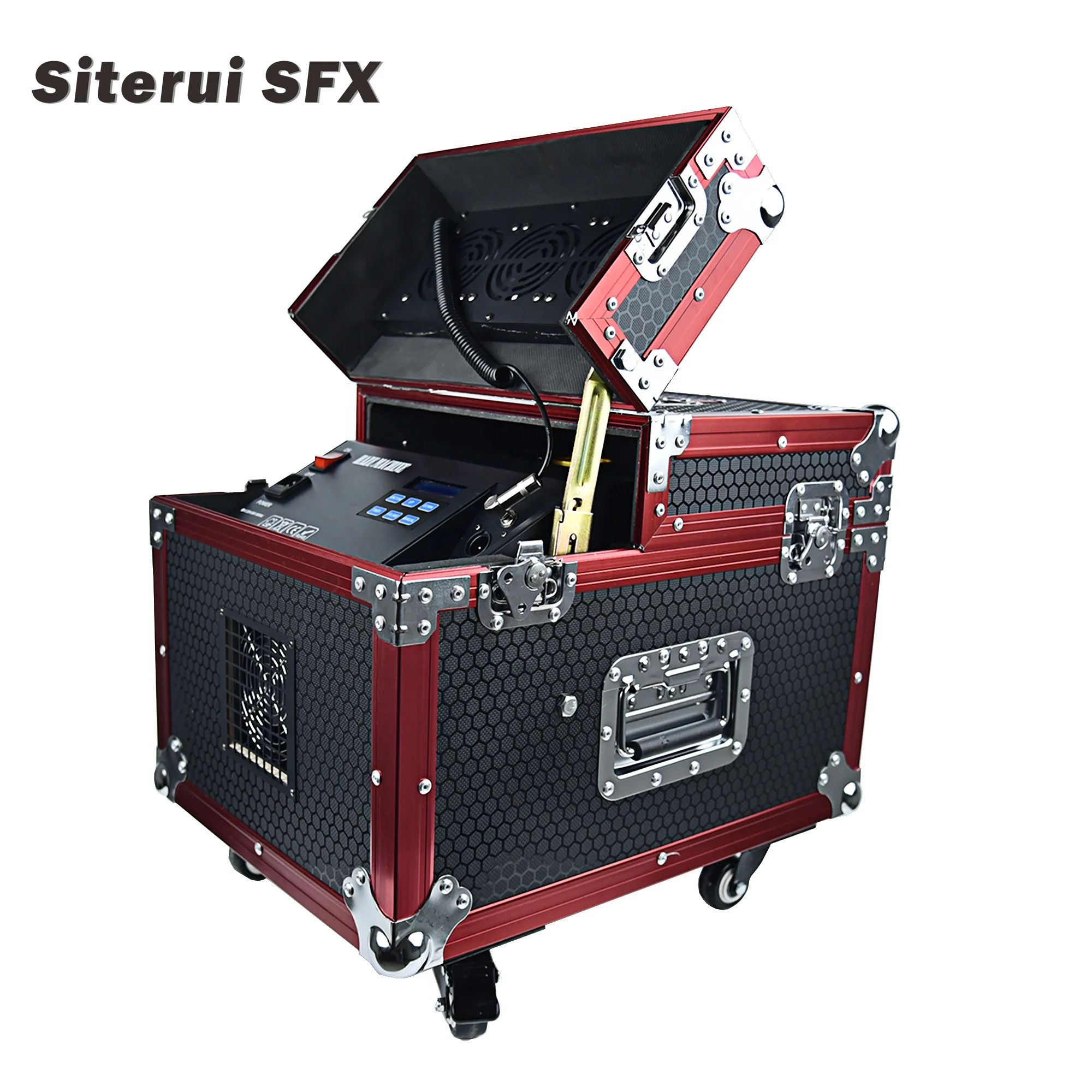 SITERUI SFX DMX and remote control smoke hazer 660W dual oil-based haze machine for stage show and theater