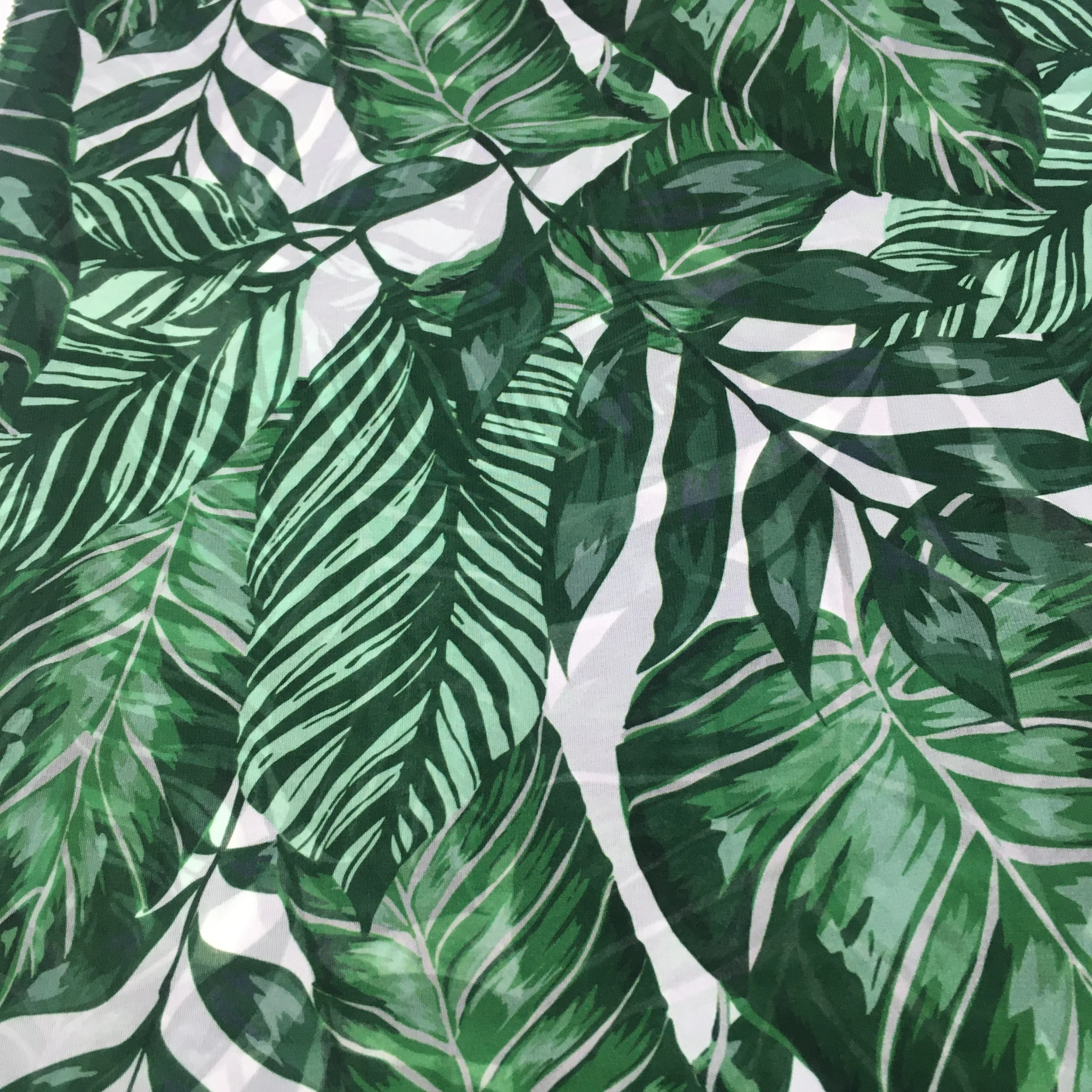 
Factory fashion design thin polyester 15d+15d ITY velvet chiffon fabric olive leaf digital printed for lady girl dress shirt 