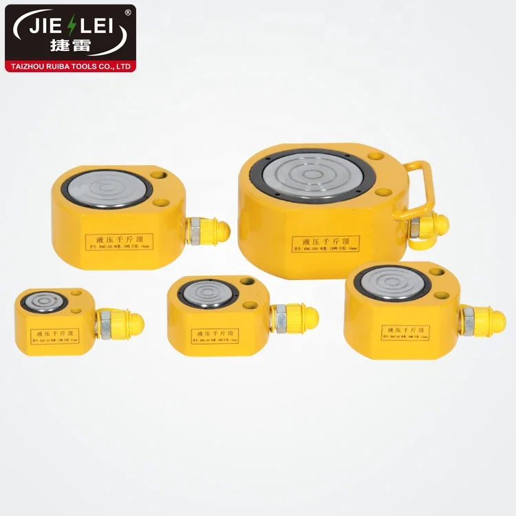 
JIELEI RMC series 5 to 200 ton super thin hydraulic lift cylinder 