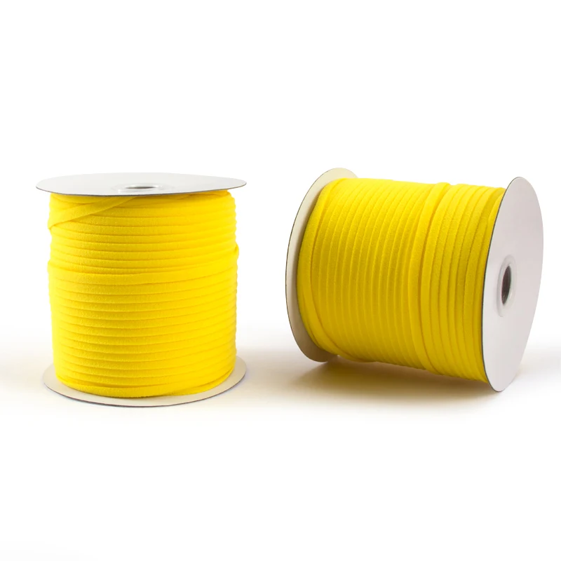 
Stock 5mm colorful rope earloop cord elastic bands diy sewing flat elastic string 