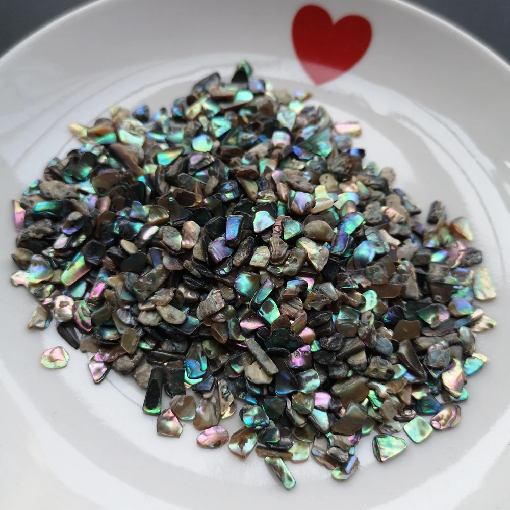 
XUNBEI Natural Crushed Abalone Shell Mother of Pearl shell DIY abalone shell pieces 