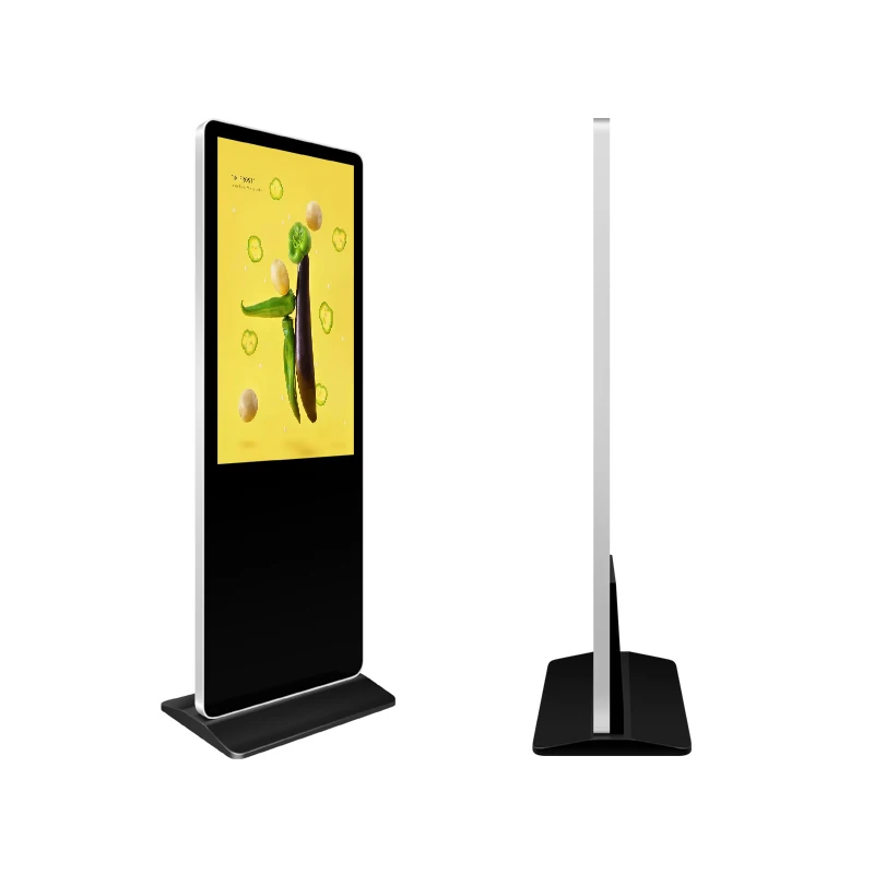 
65 Inch Floor Stand Wifi Display Network Digital Signage and Displays Kiosk Advertising Players Screen Displays 