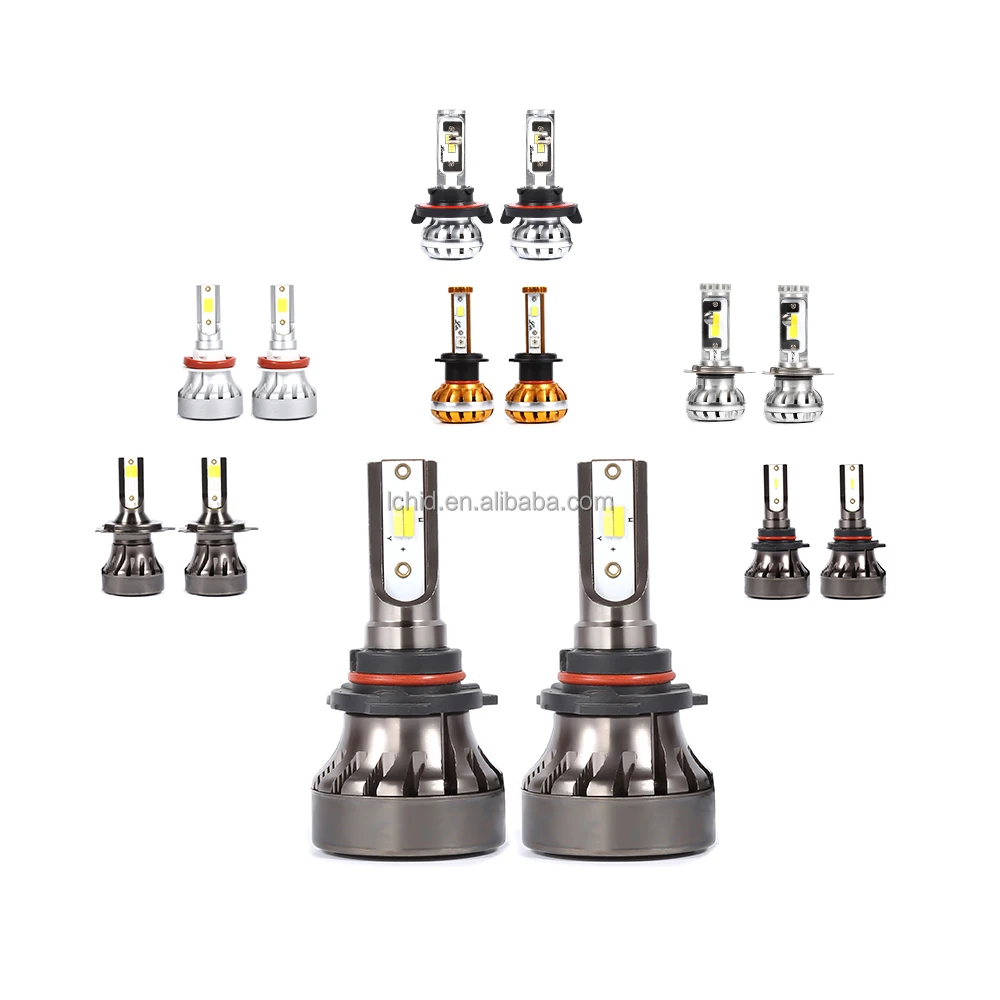 9 -32V LED BULBS Headlight H7 H1 20000LM Car Lights H8 H9 H11 9005 Hb3 4300K 6000K 8000K Auto Fog Light Car LED Headlight Bulbs