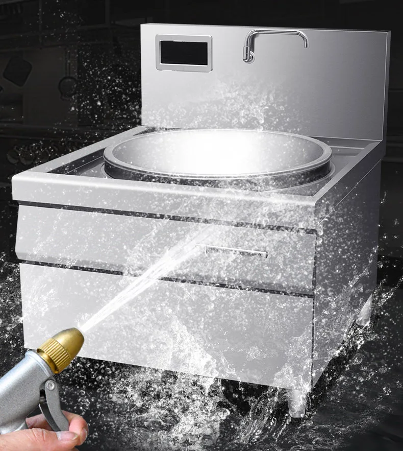 380V High Power Commercial Electric Cooker Industry Electric Stove Stock Pot Electric Range Power Adjustable