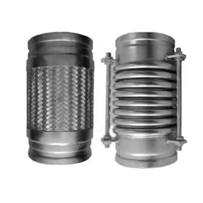 SS316 Flange connection ripple compensator coupling for tube Big size telescopic expansion bellows joint flangeless with PTFE
