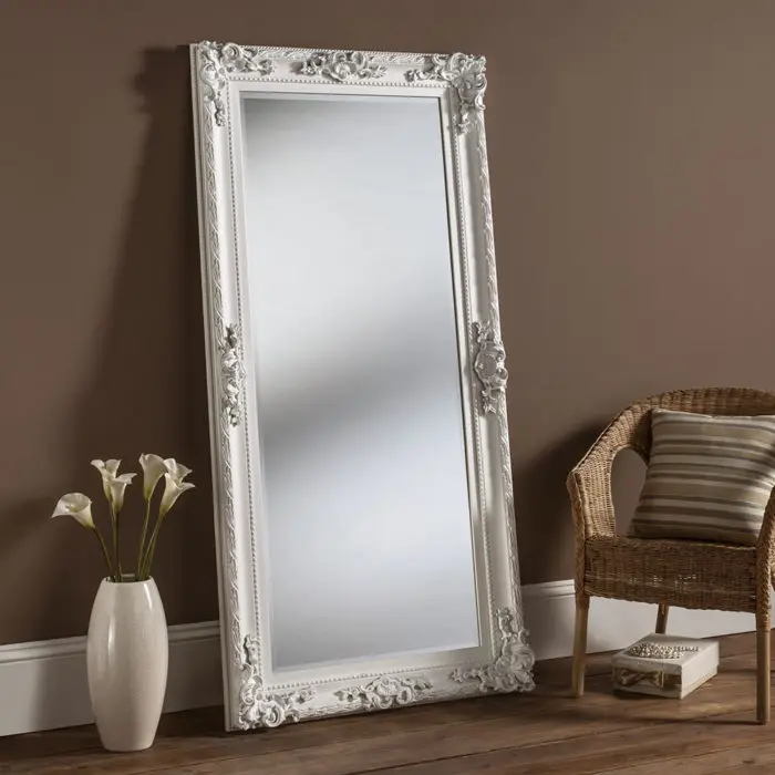 
extra large gold wood floor big mirror baroque 