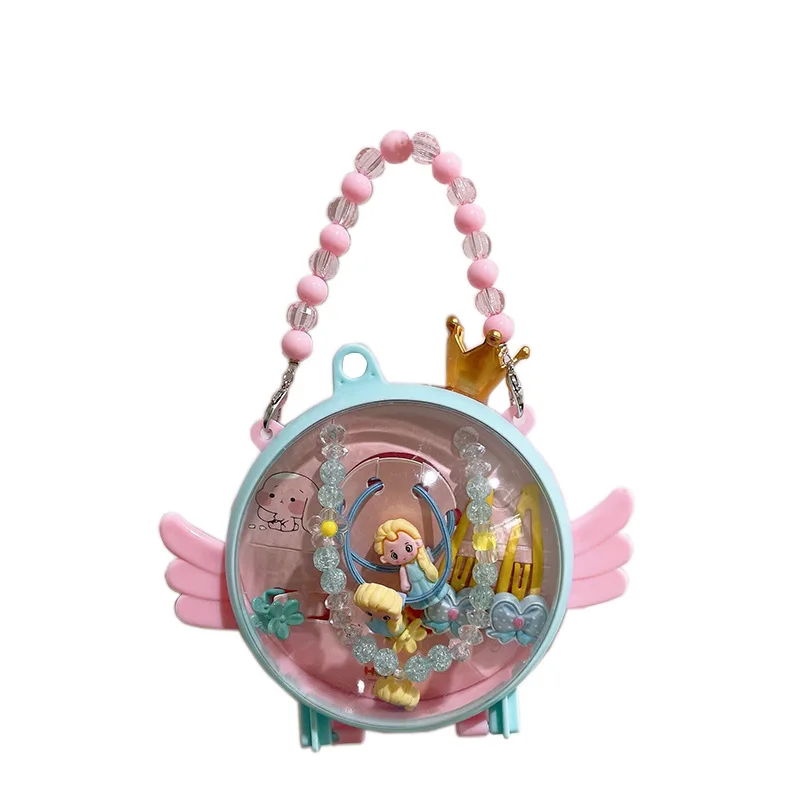 Детское ожерелье и серьги «русалка», с цветами