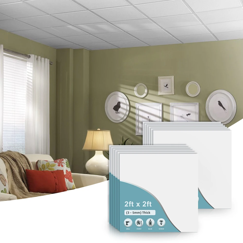 Ceiling tiles designing panels boards drop decorative bathroom cladding acoustic false panel plastic room bedroom pvc tile 2x2 4