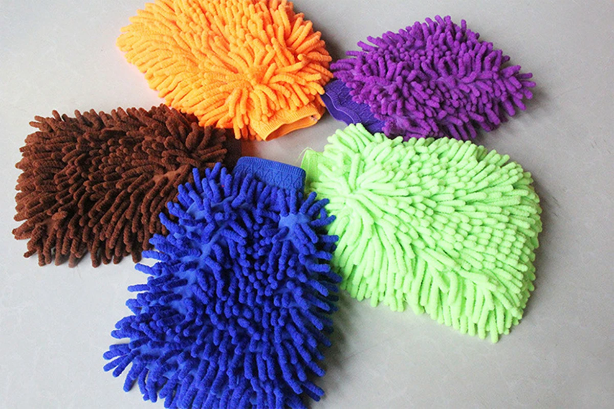 Micro Fiber Wash Mitt Car Wash Hand Soft Chenil Glove Towel Microfiber Chen