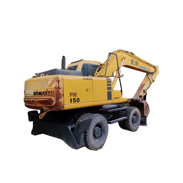 urban construction komatsu PW150 wheel excavator  railways and other road construction wheel digger pw150 on sale