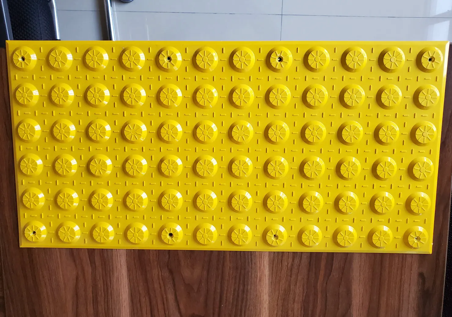 tactile tile stud yellow