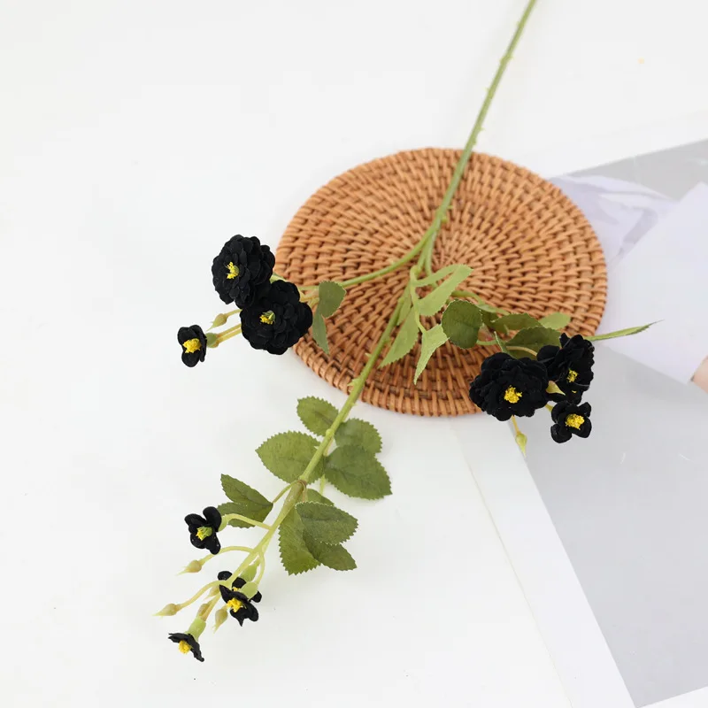 Little Rose  Wedding Real Like Factory Wholesale  Artificial Flower Free Sample High Quality  Landscaping Decor Simulate Rose