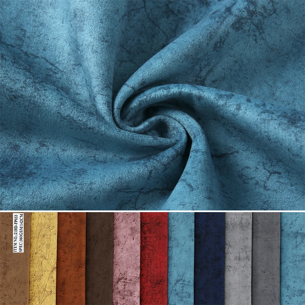 China sofa upholstery fabric leather manufacturer FDY velboa fabric upholstery prints sofa  knitted velvet fabric