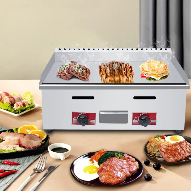 Gas Griddles Braised Oven Fried Steak Teppanyaki gas commercial stall squid special cold noodle machine hand-held cake machine