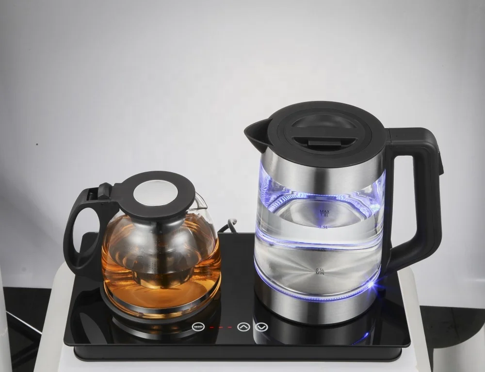 Electric Tea Tray Pot Stainless Steel Electric Heating Kettle Set Electric Water Insulation Teapot