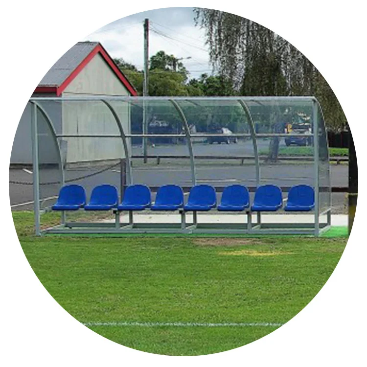 Futsal court reserve bench Aluminum sports seating bench substitute soccer bench