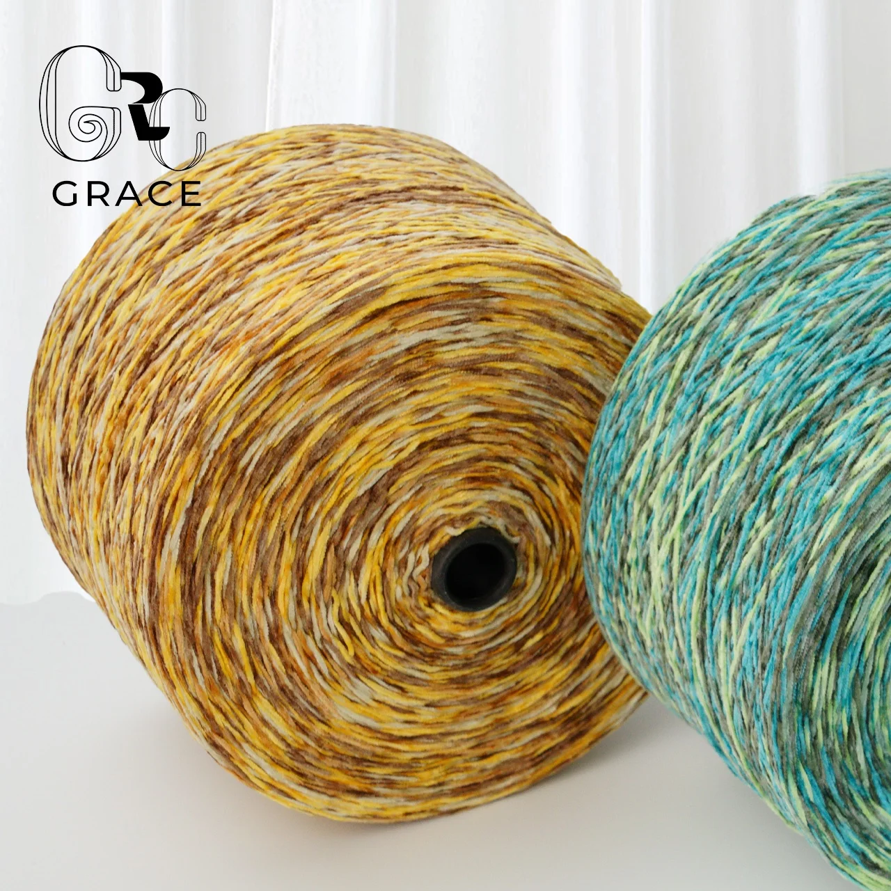 chenille gradient Thread 100% Terylene Crochet Moisture-Absorbent Chenille Velvet Yarn For knitting Shoe Upper