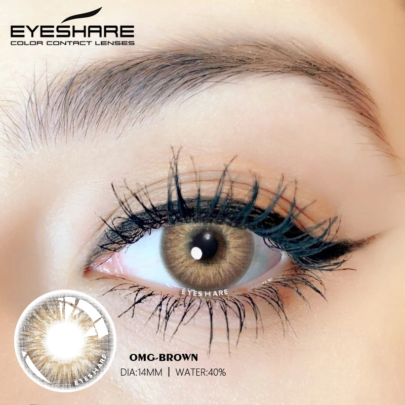 EYESHARE OMG Series Colored Contacts Lens Brown Contact Lenses Contact Lenses for Eyes