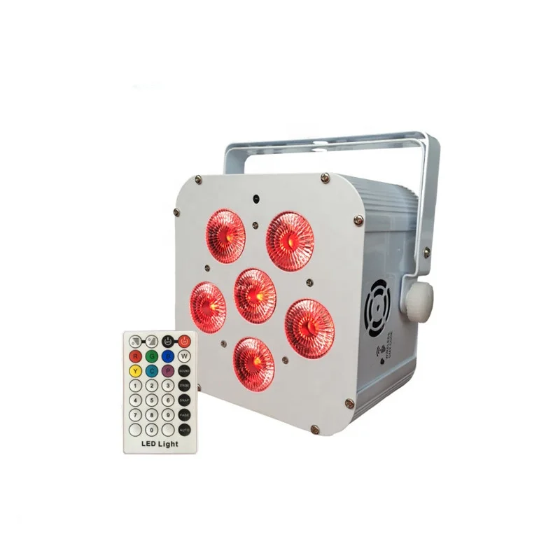 Гуанчжоу Маки сценическое освещение MQ-G119A DMX 512 и Wi-Fi диско 6 шт. * 18 Вт 6in1 с батарейным питанием беспроводной светодиодный par свет